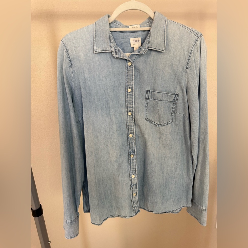 J. Crew Light Blue Denim Shirt
